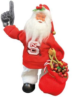 Santa's Workshop "NCAA 12"" North Carolina Animated/Musical Santa"