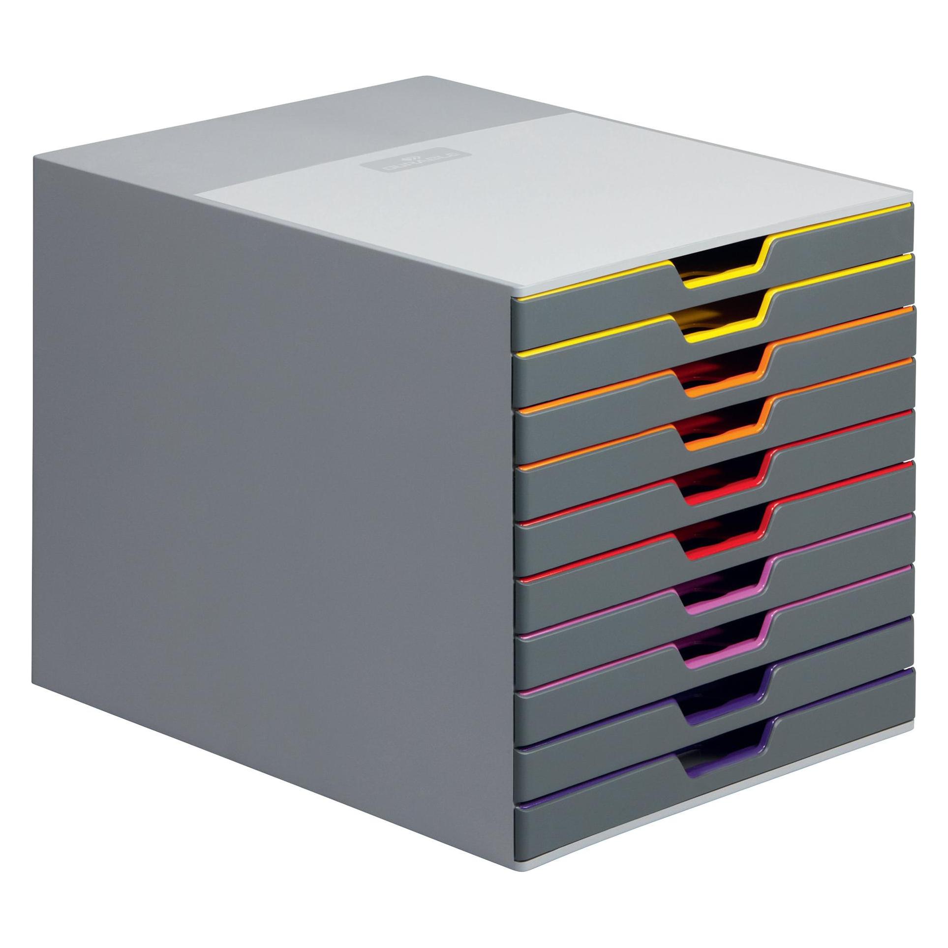 Durable Schubladenbox Varicolor 10 (A4) (7610/27)