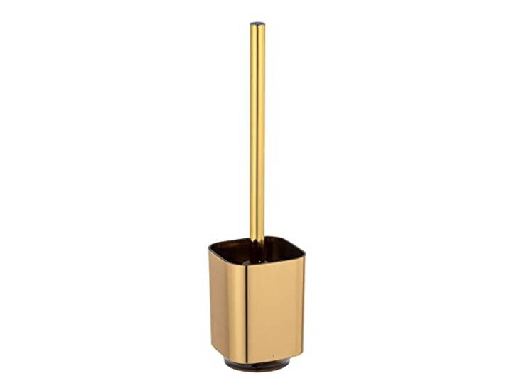 WENKO WC-Garnitur Mod. Auron Gold, WC-Bürstenhalter aus, inkl. hygienischer Toilettenbürste, Bürstenkopf auswechselbar