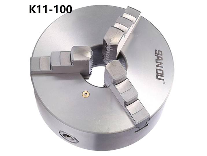 Sanou-Mandrin de tour à 3 mâchoires K11-100 100mm M8 auto-centrant manuel pour positionneur de soudage, banc coloré, accessoires de tour