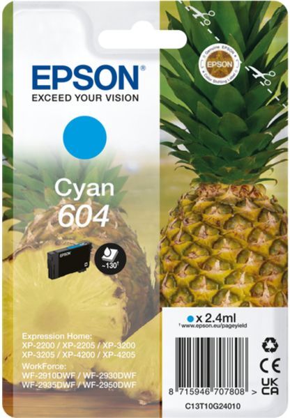 Epson 604 (C13T10G24010) - Cyan - Druckerpatrone