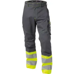 DASSY® Phoenix Warnschutz Bundhose - zementgrau/neongelb - 66