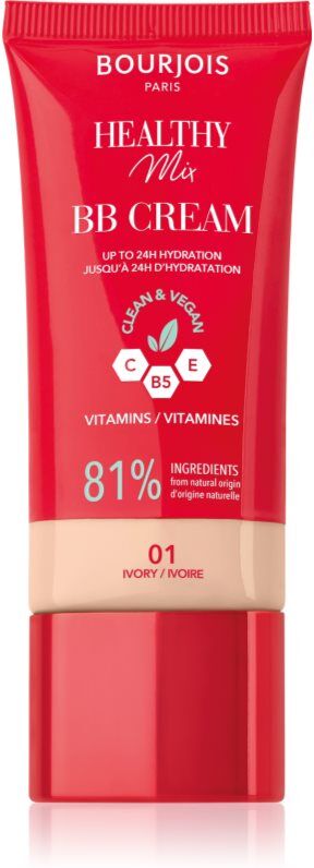 Bourjois Healthy Mix Clean & Vegan BB Cream BB cream shade 01 Ivory 30 ml