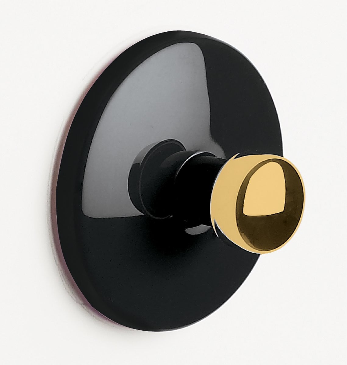 BOWL Wandhaak Badkamer – Handdoekhaak Zwart Goud – Verchroomd ABS Badkamer Accessoire