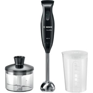 Bosch Stabmixer CleverMixx MSM24500, Set, 600 Watt, 1 Geschwindigkeitsstufe, schwarz, Edelstahl