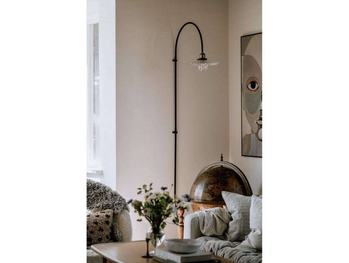 Globen Lighting Wandleuchte COBBLER, klar / transparent, für Wohn- / Esszimmer, Glas, Vintage, Wandlampe
