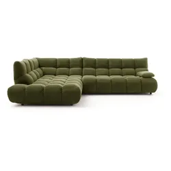 Sormani Ecksofa Cesena Cord Moos