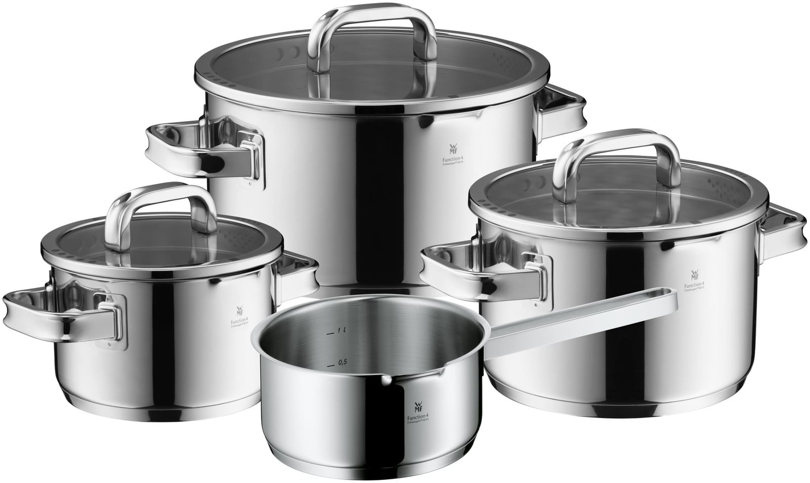 WMF Function 4 Advanced Pannenset van Roestvrij staal