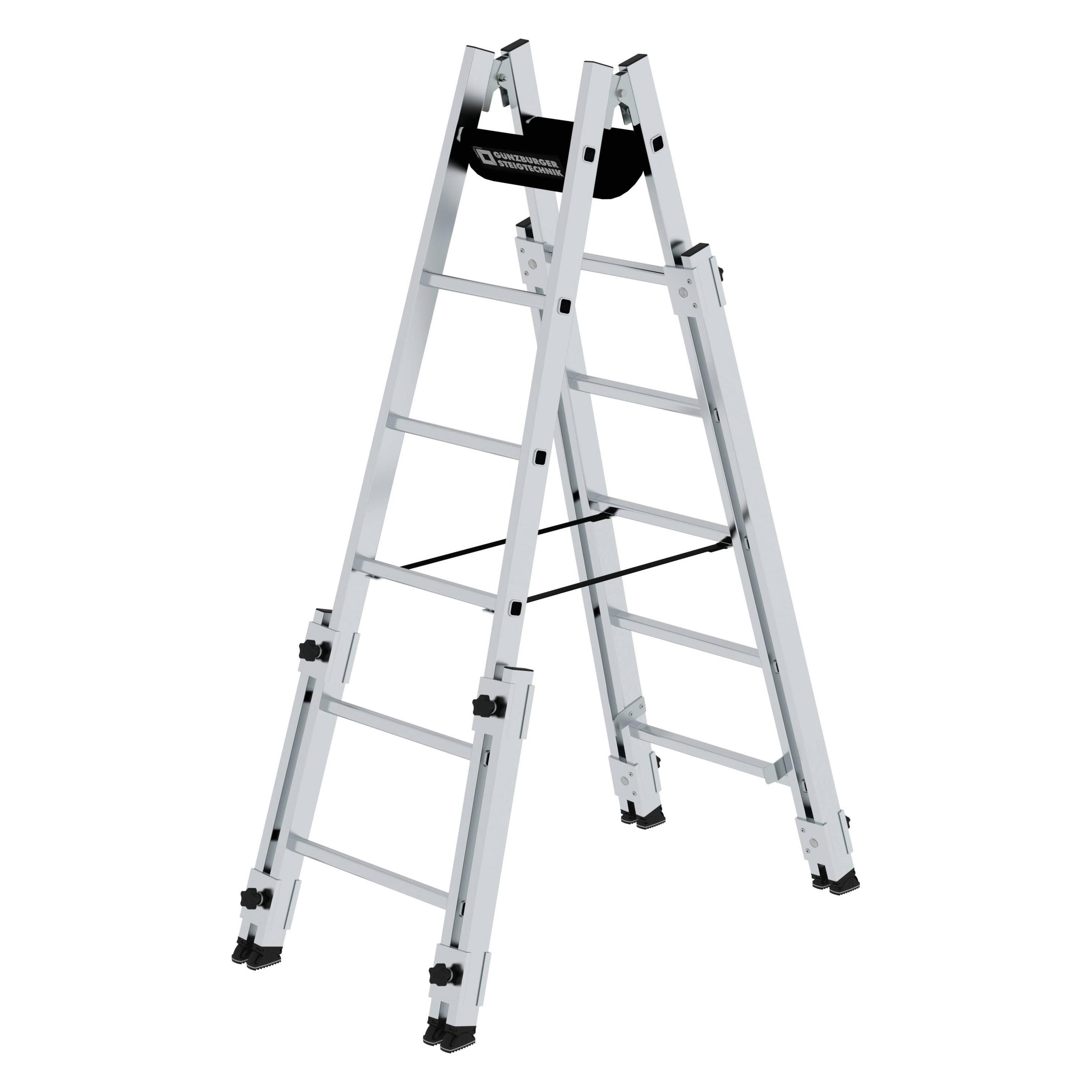 Munk Sprossen-Stehleiter treppengängig 2x6 Sprossen (Stehleiter, 180 cm) (033512)