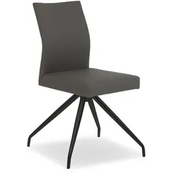 2er-Set Stuhl Lugano Mikrofaser Schwarz
