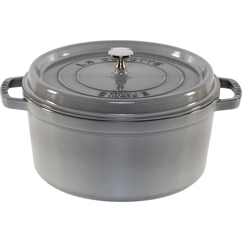 Staub La Cocotte 28cm rund, graphitgrau, Gusseisen