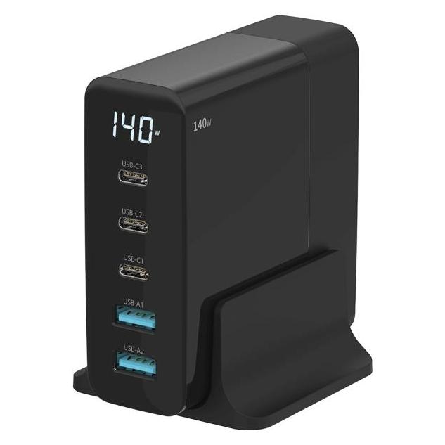 Sitecom 140W PD DESKTOP CHARGER, LED (140 W, 5 Ports) (CH-1004)