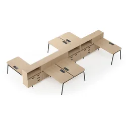 Gruppenarbeitsplatz 6 Personen Schreibtische Büromöbel BG-Line