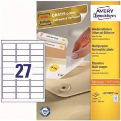 Avery, Etiketten, Universal-Etiketten