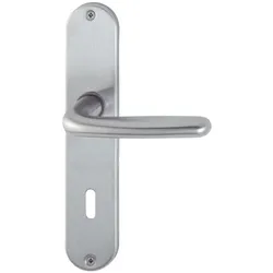 HOPPE Langschildgarnitur Cardiff E1850Z/302 VA F69 OB 72mm DIN L/R - 2423656