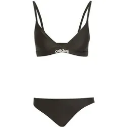 ADIDAS Damen Bikini Triangle Set mit 2-Wege-verstellbaren Trägern, Größe 40 in Schwarz Schwarz