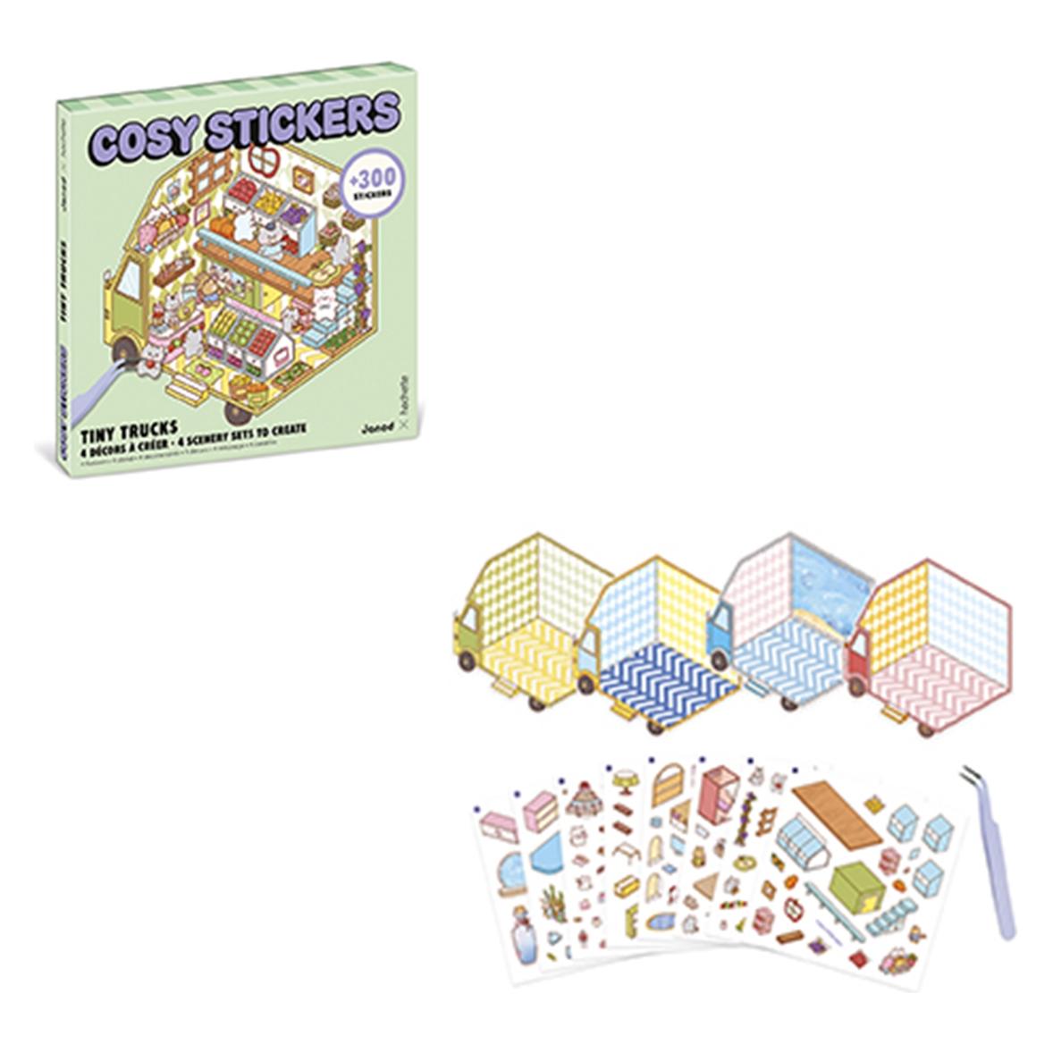 Janod Cosy Stickers Tiny Trucks (8 Sticker) (190.09311)