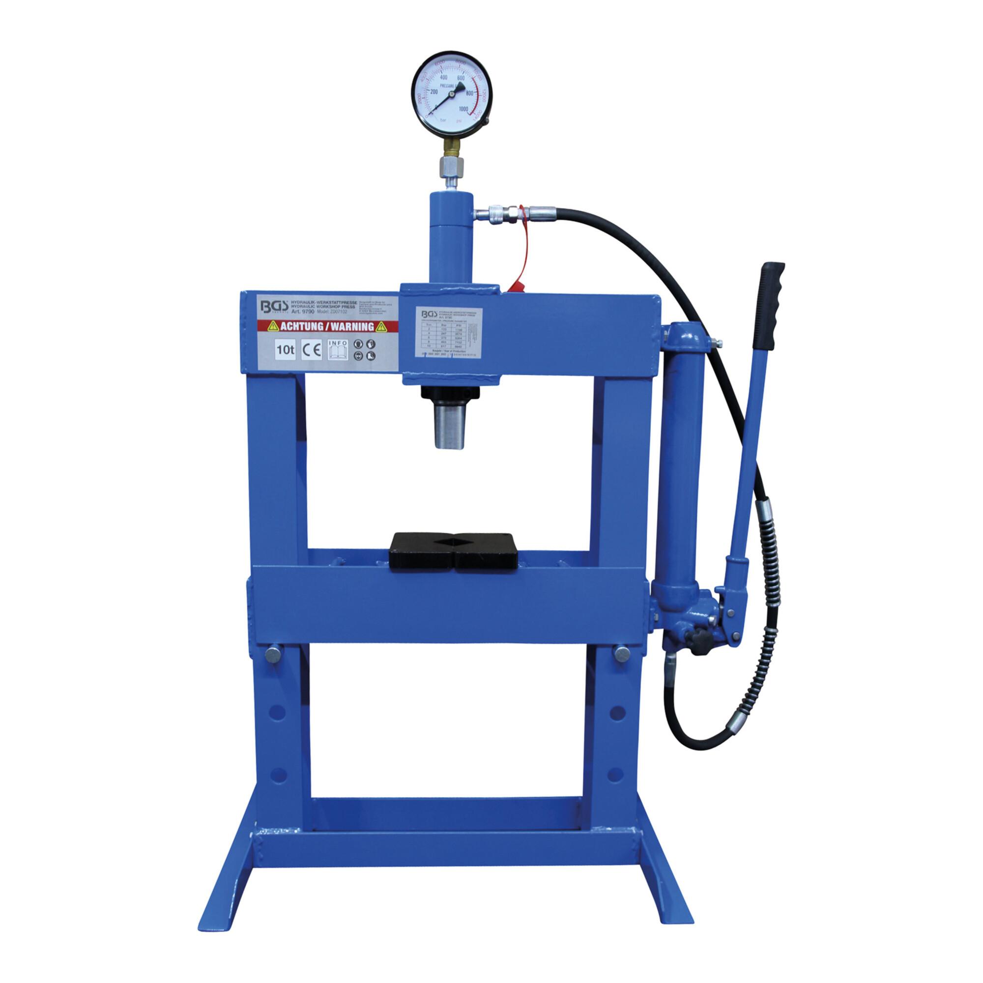 BGS Hydraulik-Werkstattpresse 10 t ; BGS technic (9790)