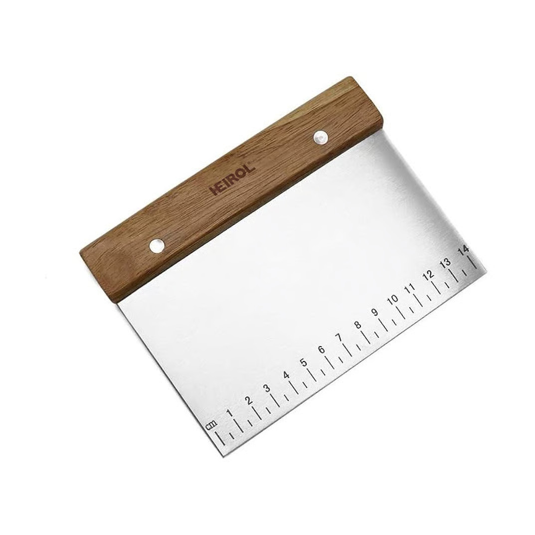 Heirol Deegschraper met houten handvat, Palisander en roestvrij staal