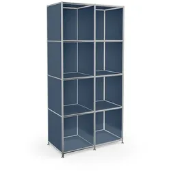 Aktenregal System 4 Metall Violettblau