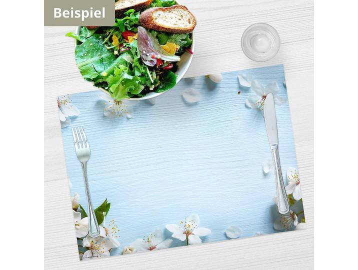 Tischset Apfelblüten 12er-Set 44 x 32cm Multicolor