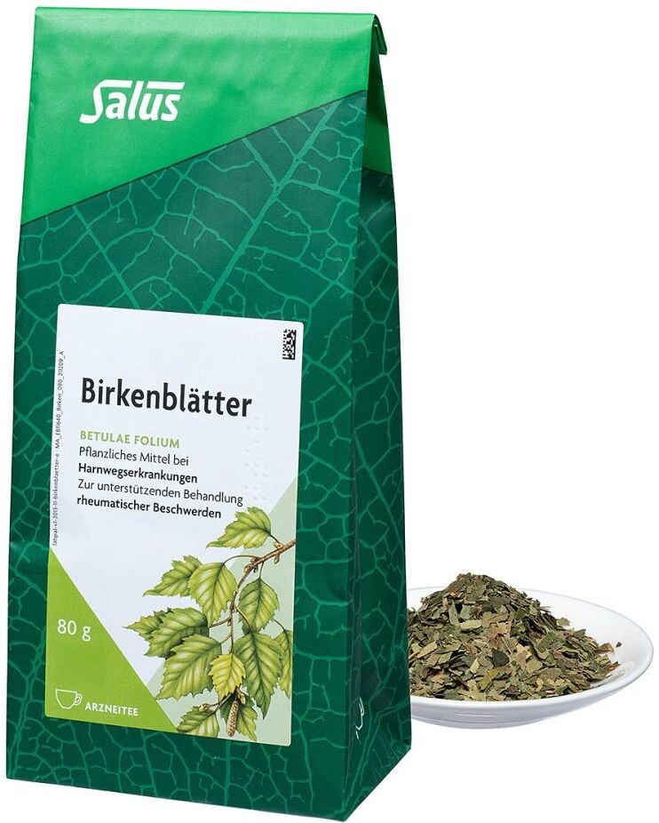 Birkenblätter Tee Bio Betulae folium Salus 80g