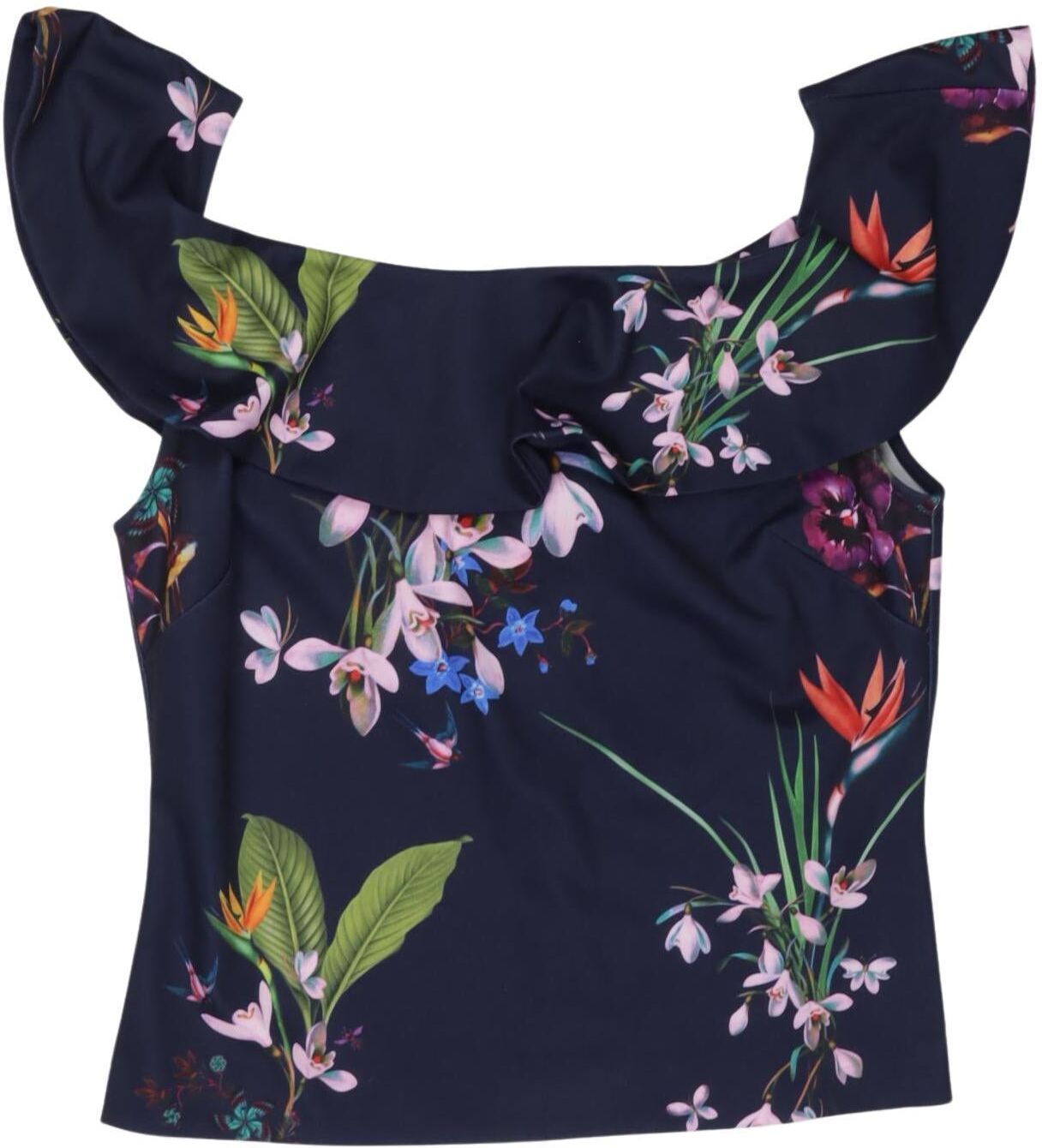 TED Baker Damen Top, Marineblau, Gr. EU 40 (Ted Baker 3), Synthetik / Elasthan / Viskose - Second Hand