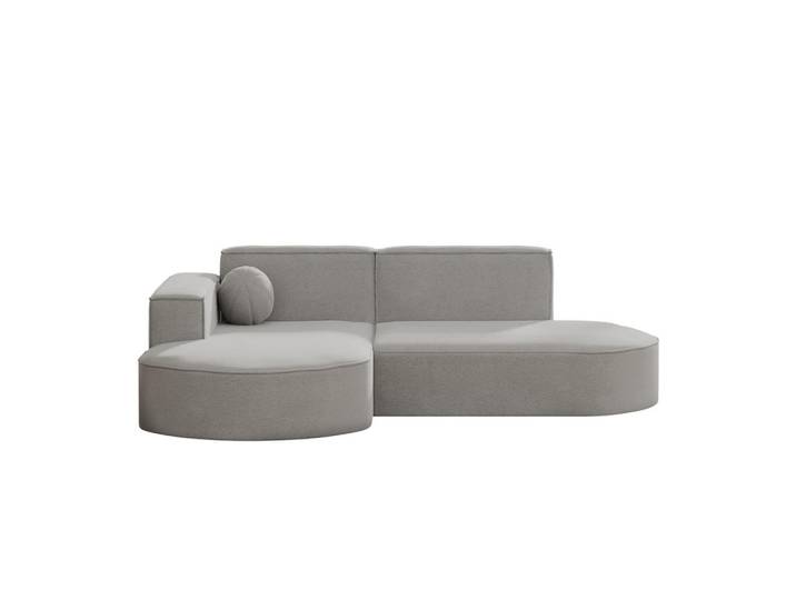 Kaiser Möbel Gartenecksofa L-Form Designer Modena Studio Patio Hellgrau Links, Holz, Füllung: Komfortschaum,Komfortschaum, L-Form,L-Form, 165x78x236 cm, Gartenmöbel, Loungemöbel, Gartensofas & Loungesofas