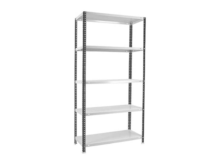 PROREGAL Schraubregal Panda HxBxT 180x90x30cm Fachlast 100kg Anthrazit-Weiß Regal Standregal Aufbewahrungsregal