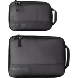 Eagle Creek Pack-It Packtaschen Set S-M 2 tlg. mit Dehnfalte, Packsack, Schwarz, Grau