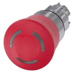 Siemens Dig Industr. Not-Halt-Pilzdrucktaster rot,22mm, beleuchtet 3SU1051-1HB20-0AA0