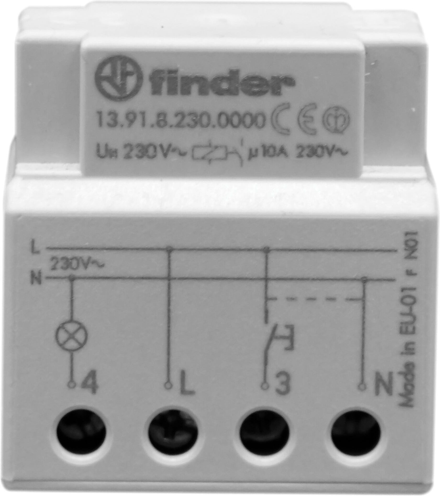 Finder RELE'  AD IMPULSI TEMPORIZZATO 10A INCASSO FALSO POLO PASSO-PASSO