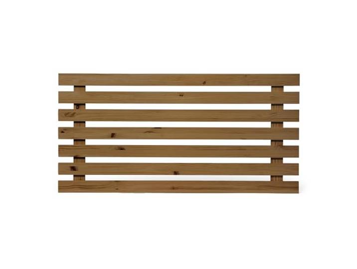 Raw Wood - Kopfteil Bett 90 und 100 cm Einzelbett - Nordisches Kopfteil aus Massivholz – Handgefertigt in Spanien - Aino Dark