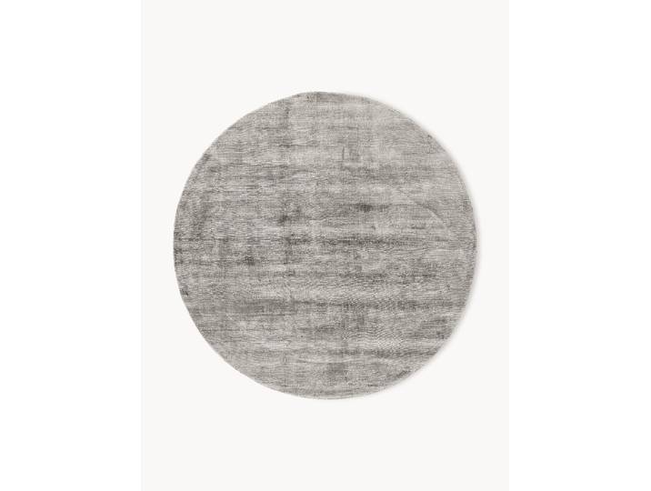 Tapis rond en viscose tissé main Jane