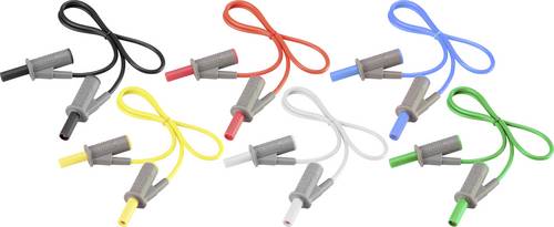 VOLTCRAFT MSB-501 Messleitungs-Set Lamellenstecker 4mm Lamellenstecker 4mm 25.00cm 12St.