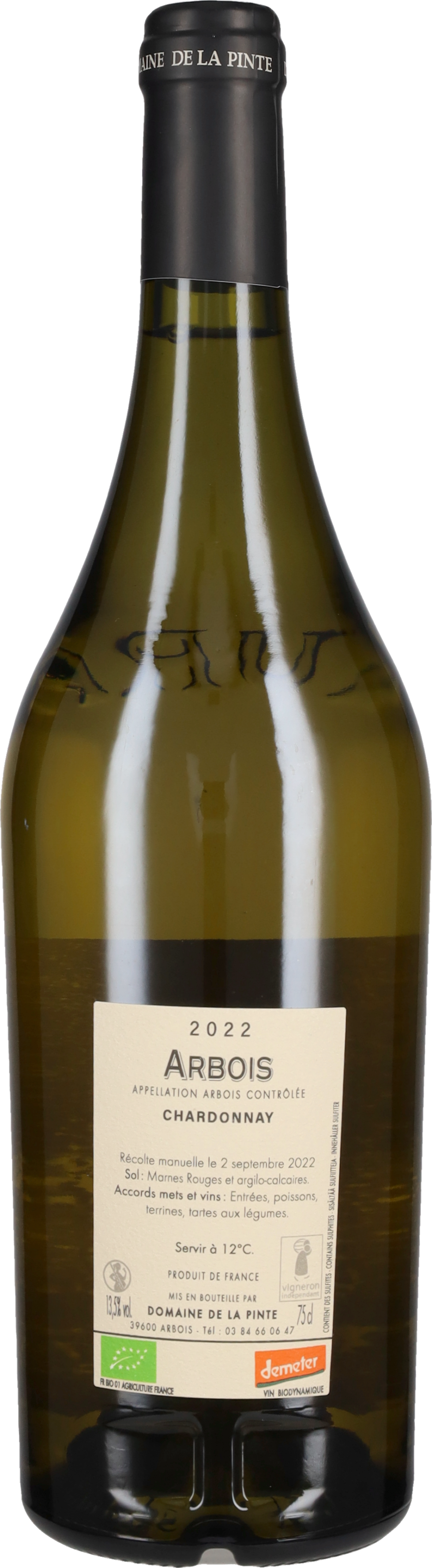 Arbois Chardonnay Domaine de la Pinte 2022