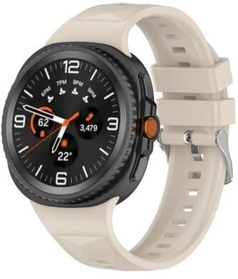 Everyday Crate Samsung Galaxy Watch 8 Classic Silicone Watch Band Ice Crystal Texture Replacement Strap starlight