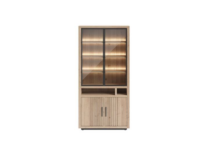Henders & Hazel Pavie Buffet mit LED Eiche Furnier/Metallgestell