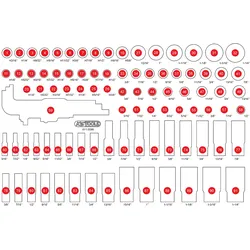 KS Tools Leere Schaumstoffeinlage zu 811.0099 - 811.0099-97
