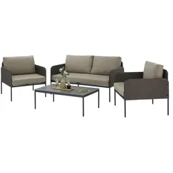 Lounge-Set  Elina , braun , Maße (cm): B: 162 H: 72