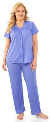 Plus Size Women's Short Sleeve Pajama by Exquisite Form in Victory Violet (Size 3X)