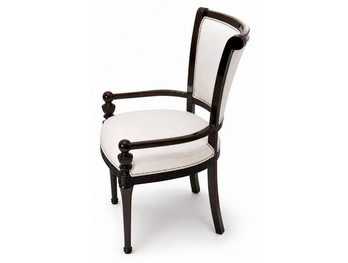 JVmoebel Esszimmerstuhl Stuhl Braun Hochwertig Weiß Klassisch Elegant Edles Design