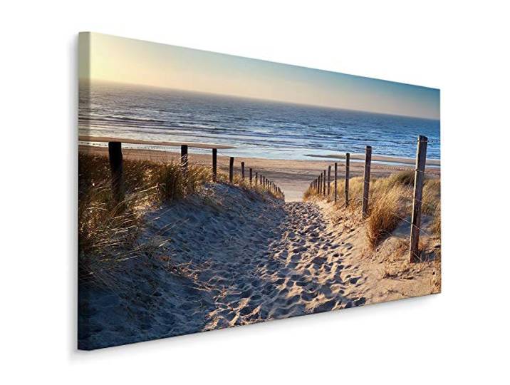 Muralo Wandbilder Meer, Nordsee, Natur, Landschaft, Blick - 100x70 cm