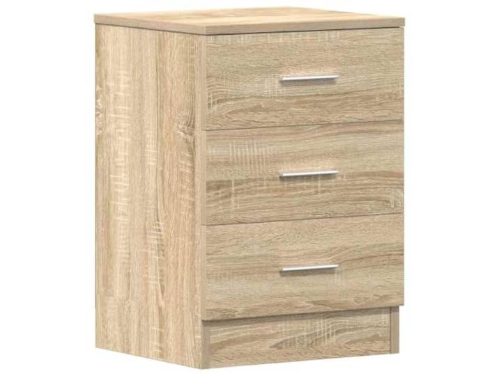 LKJephalotrop Nachttisch Sonoma Eiche 38x35x56 cm 3 Schubladen Kompakte Nachtkonsole für Schlafzimmer und Wohnzimmer mit 3 geräumigen Schubladen für Bücher und Kleinigkeiten.