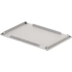 Auflagedeckel L300xB200mm hellgrau PP f.Beh.300x200mm UNISTA