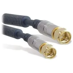 Shiverpeaks S/CONN Maximale Konnektivität Heimkino-SAT-Anschlusskabel, verchromter Metall-F-Stecker zum (SAT Kabel), Antennenkabel