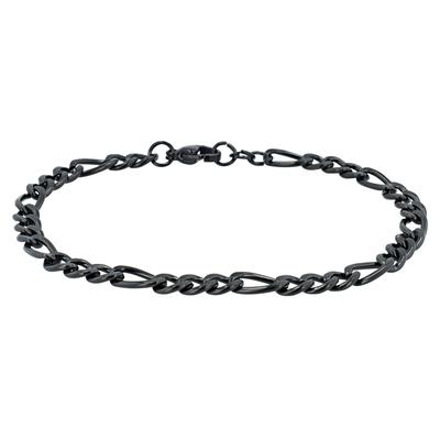 Armband ADELIA´S "Armband aus Edelstahl 18 cm", schwarz (weiß), Armbänder, Damen, 18cm, Edelstahl, Armband, Ein Geschenk, das Freude macht