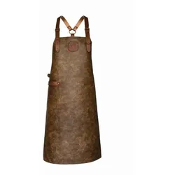Exner 263 - Leder-Latzschürze Vintage, B 60 x L 82cm : rust 100% Leder (NA)