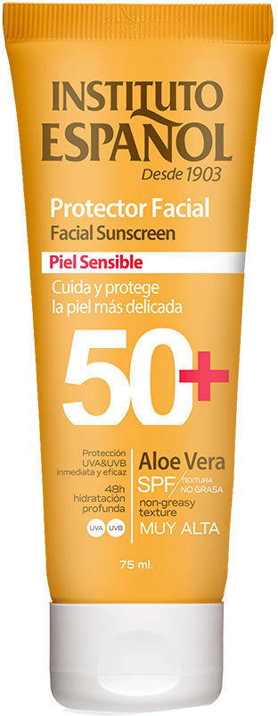 Instituto Español Protector Solar facial piel sensible SPF50+ 75 ml