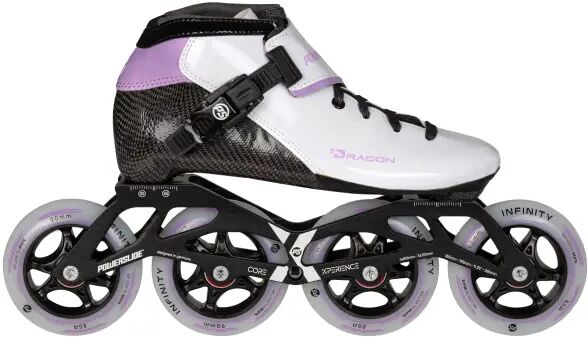 Pattini Velocità Powerslide Dragon (Bianco - 33) taglia 33 EU